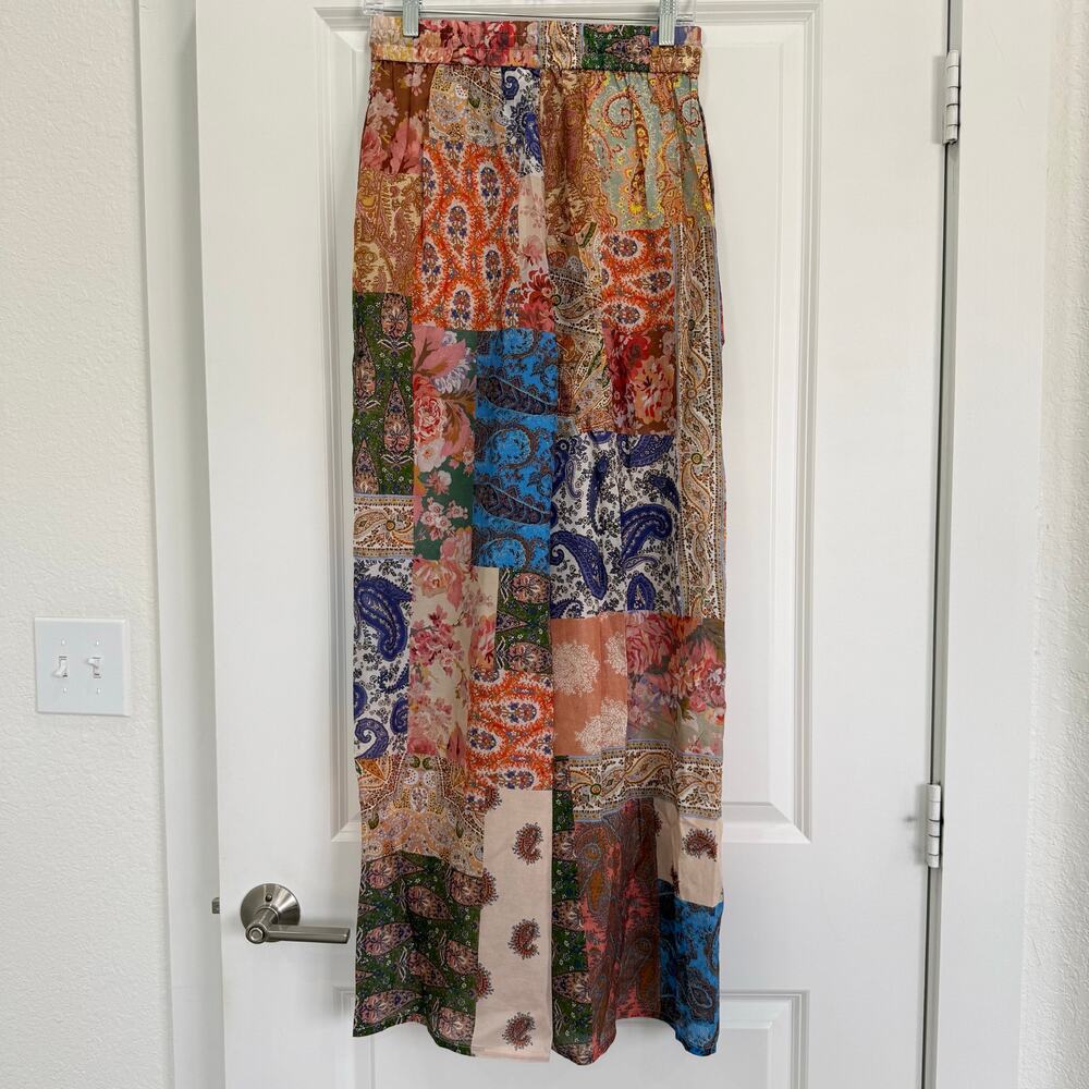 Zimmermann Devi Patchwork Printed Wide-Leg Silk P… - image 7